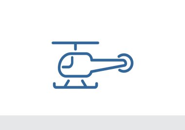 Helikopter basit simgesi