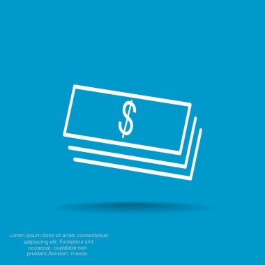 Dolar web simgesi yığını