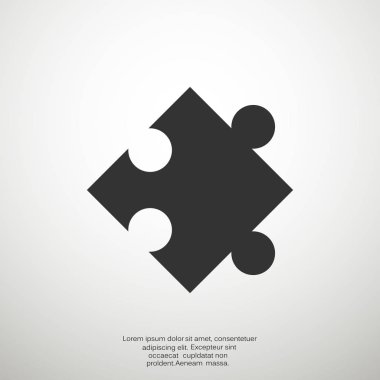 Bulmaca öğesi basit web simgesi