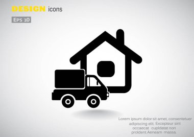 Kamyon evi web simgesinin yanında