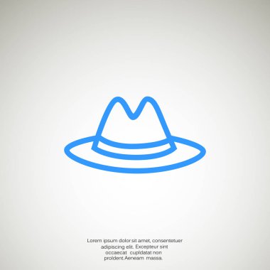 Klasik şapka web simgesi