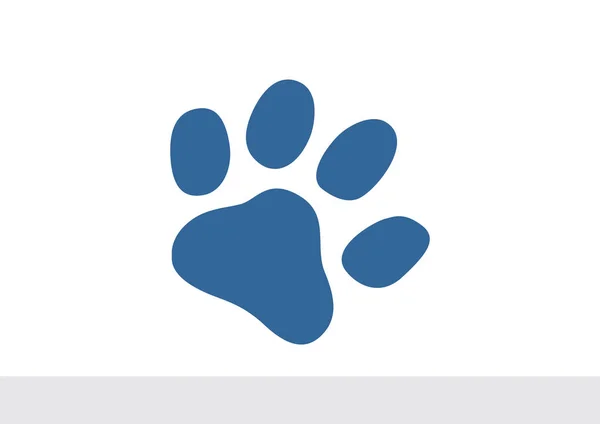 Hond paw track eenvoudige pictogram — Stockvector