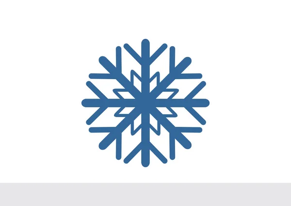 Sneeuwvlok eenvoudige web pictogram — Stockvector