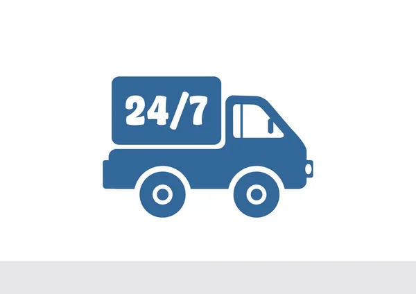 Envío entrega camión icono web — Vector de stock