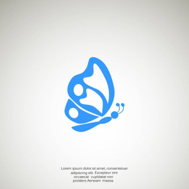 Basit kelebek web simgesi