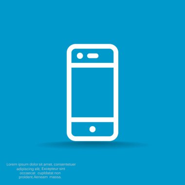 Boş ekranlı basit akıllı telefon