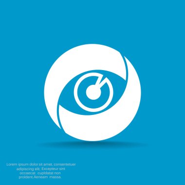 Objektif göz web simgesi