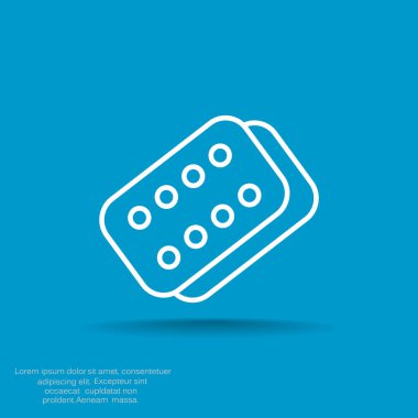 Bandaj sıva basit web simgesi