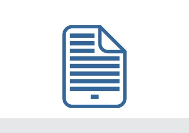 Belge dosya basit web simgesi