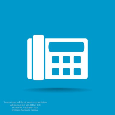 Faks telefon web simgesi