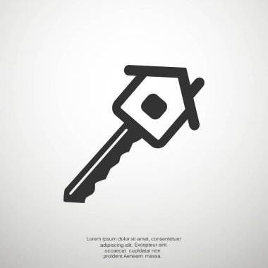 Ev anahtar web simgesi