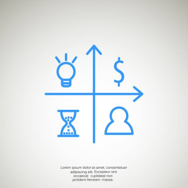 iş büyüyen grafik sunum simgesini