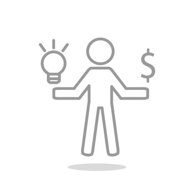 Adam ve ışık işareti fikirler