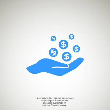 İnsan eline düşen paraları