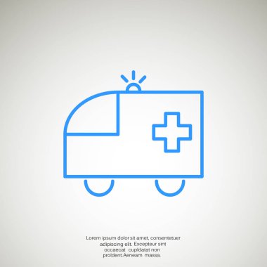 Ambulans araba web simgesi