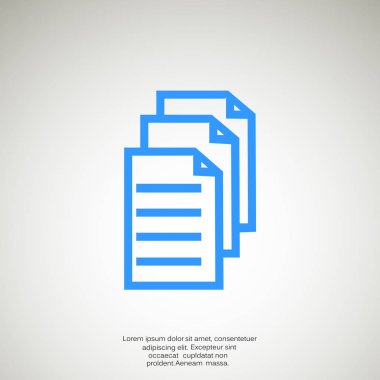 Dosyaları veya belgeleri web simgesi