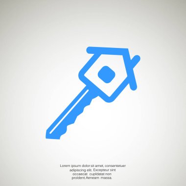 Ev anahtar web simgesi