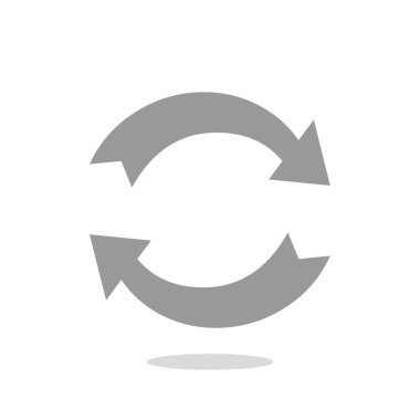 döndürme oklarını bir daire içinde 