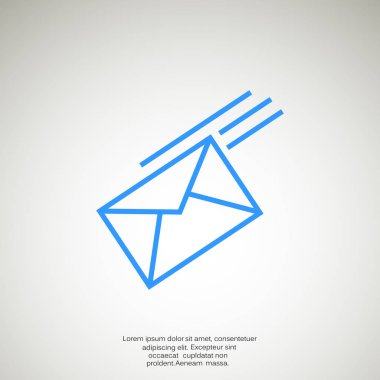 Basit zarf web simgesi