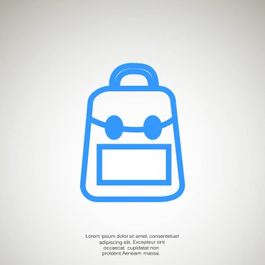 okul sırt çantası silüeti