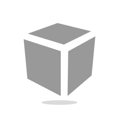 Basit küp web simgesi