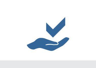 el web simgesi üzerinde onay işareti