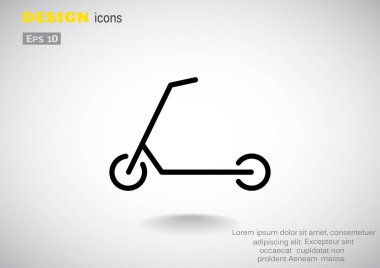 Scooter için çocuk simgesi