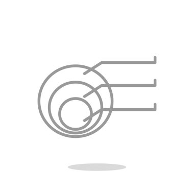 Yuvarlak Infographic web simgesi