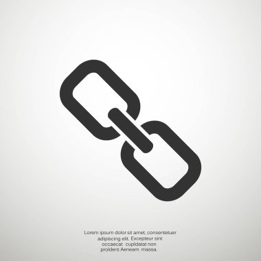 basit zincir simgesi