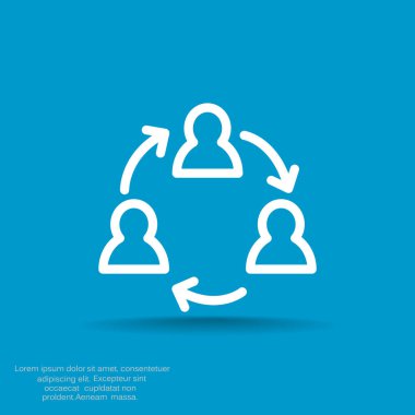 Grup insanların web simgesi