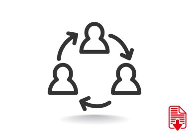 Grup insanların web simgesi