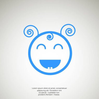 Mutlu kız web simgesi