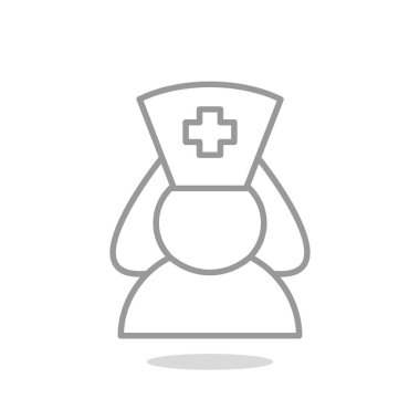 Hemşire basit simgesi