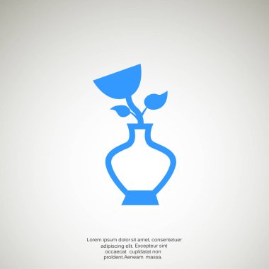 Gül vazo simgesi