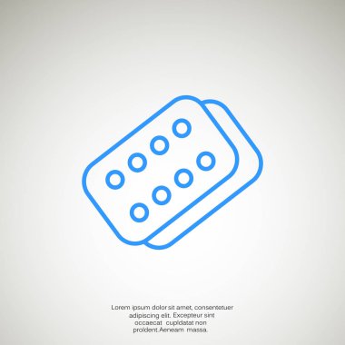 Bandaj sıva basit web simgesi