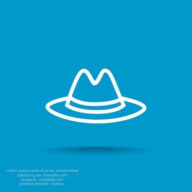 Klasik şapka web simgesi
