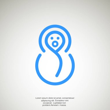 Bebek basit simgesi