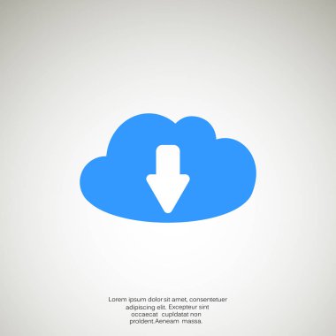 Bulut dosya karşıya yükleme simgesi