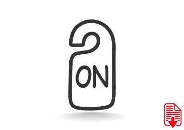 Etiket asılı üzerinde yazıt