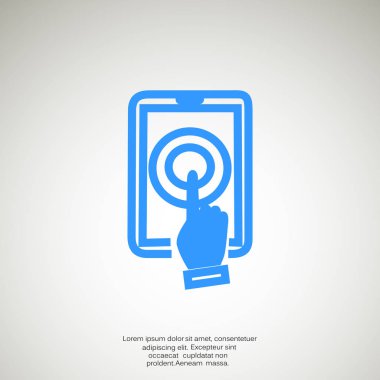 Dokunmatik akıllı telefon simgesi