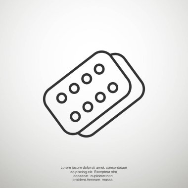 Bandaj sıva basit web simgesi