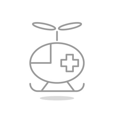 Helikopter basit simgesi