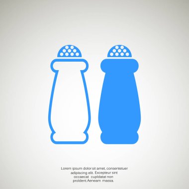 Tuz ve biber shakers simgesi 