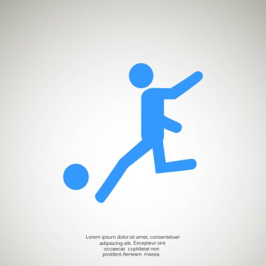 Futbol oyuncu siluet