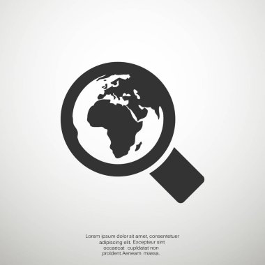 Basit büyüteç simgesini