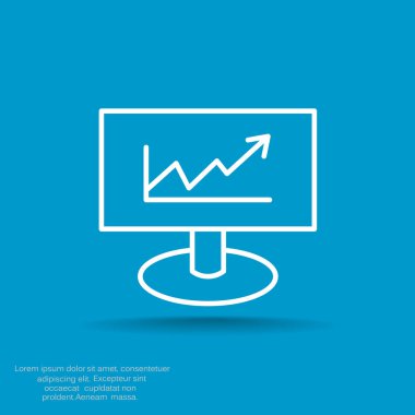 iş büyüyen grafik sunum simgesini