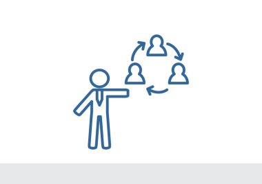 İletişim simgesi olan insan