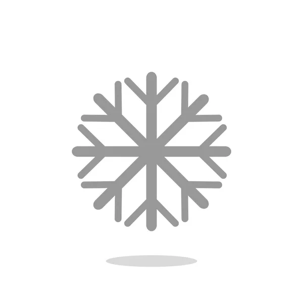 Copo de nieve icono web simple — Archivo Imágenes Vectoriales