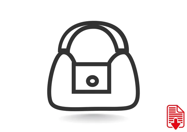 Handbag web icon — Stock Vector