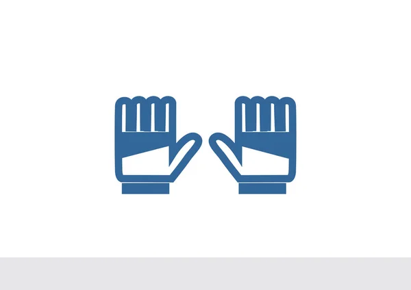 Guantes portero icono — Vector de stock